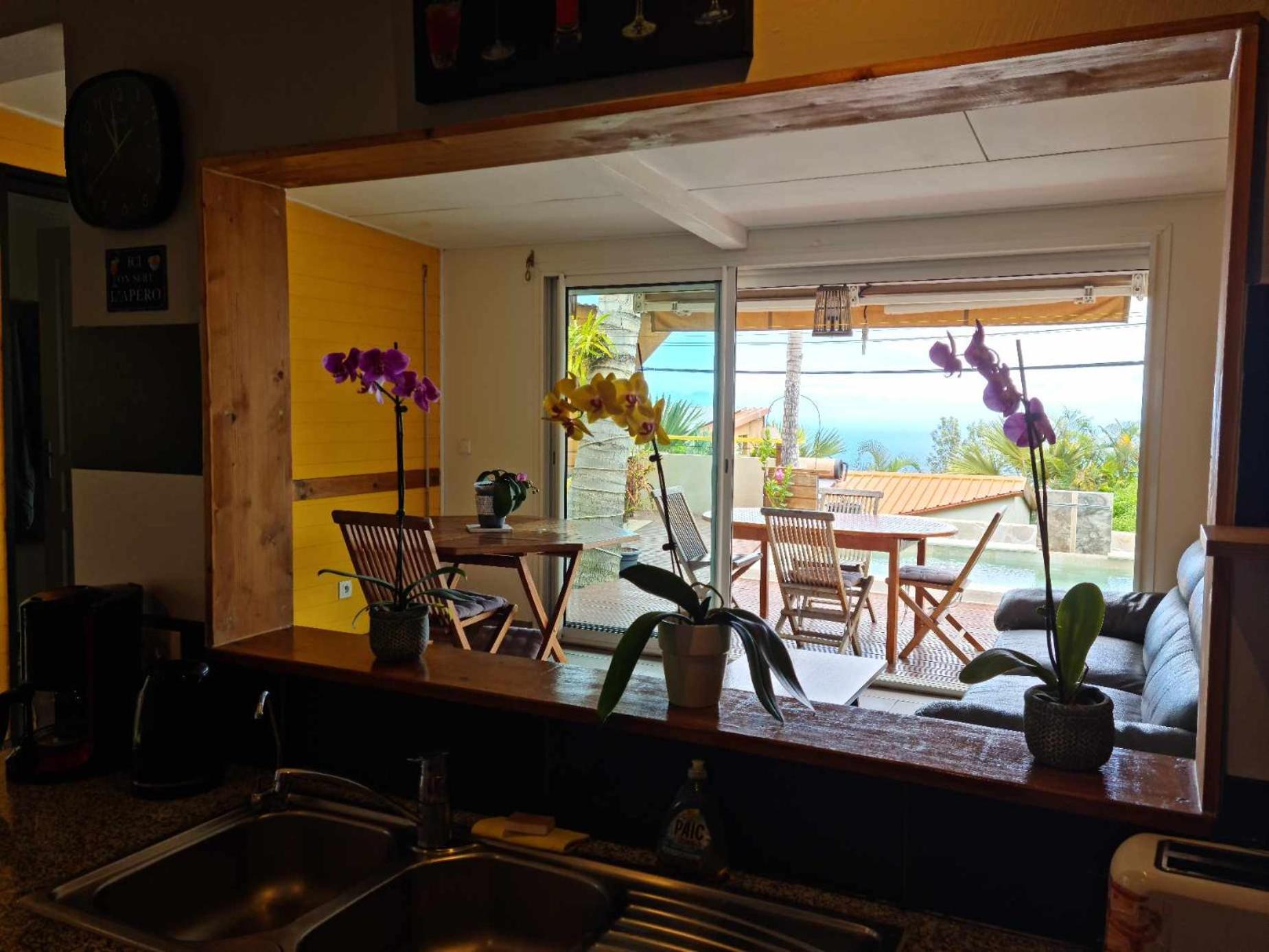 Casa vue mer avec sa piscine privée Saint-Leu Extérieur photo